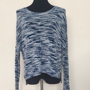 Silence + Noise Blue/White Space Dye Sweater